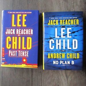 Set of 2 Jack Reacher Hardcover Novels: Past Tense & No Plan B
